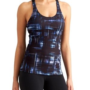 Athleta Plaid Optimism Tank NEW XXS